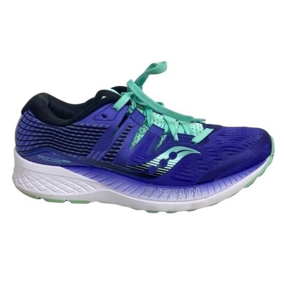 Saucony Shoes - Saucony Women Sneakers Rise ISO Low Top Athletic Running Shoes Size 6.5 Purple